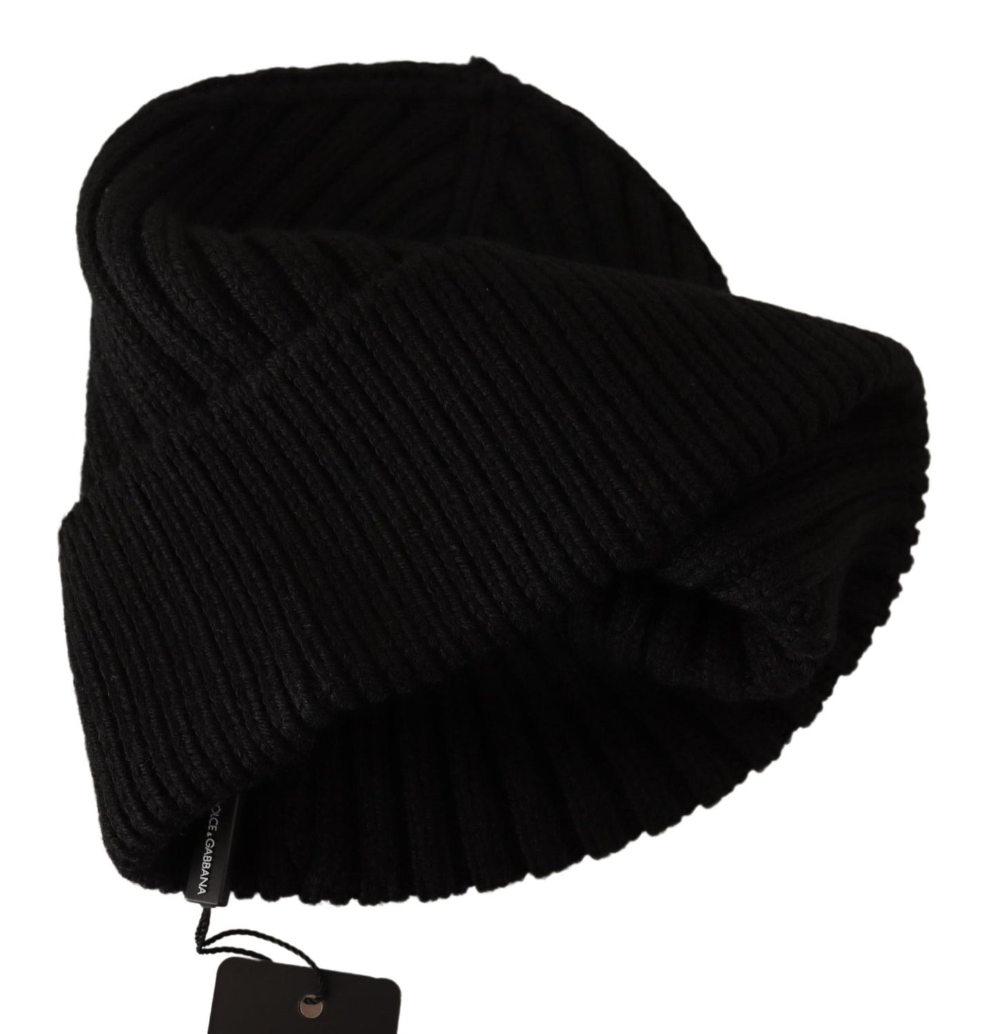 Dolce & Gabbana Gorro de lana negro de invierno para mujer