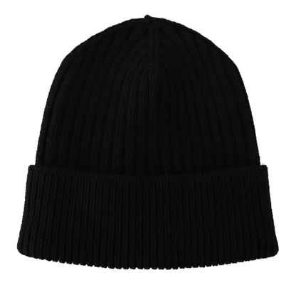 Dolce & Gabbana Gorro de lana negro de invierno para mujer