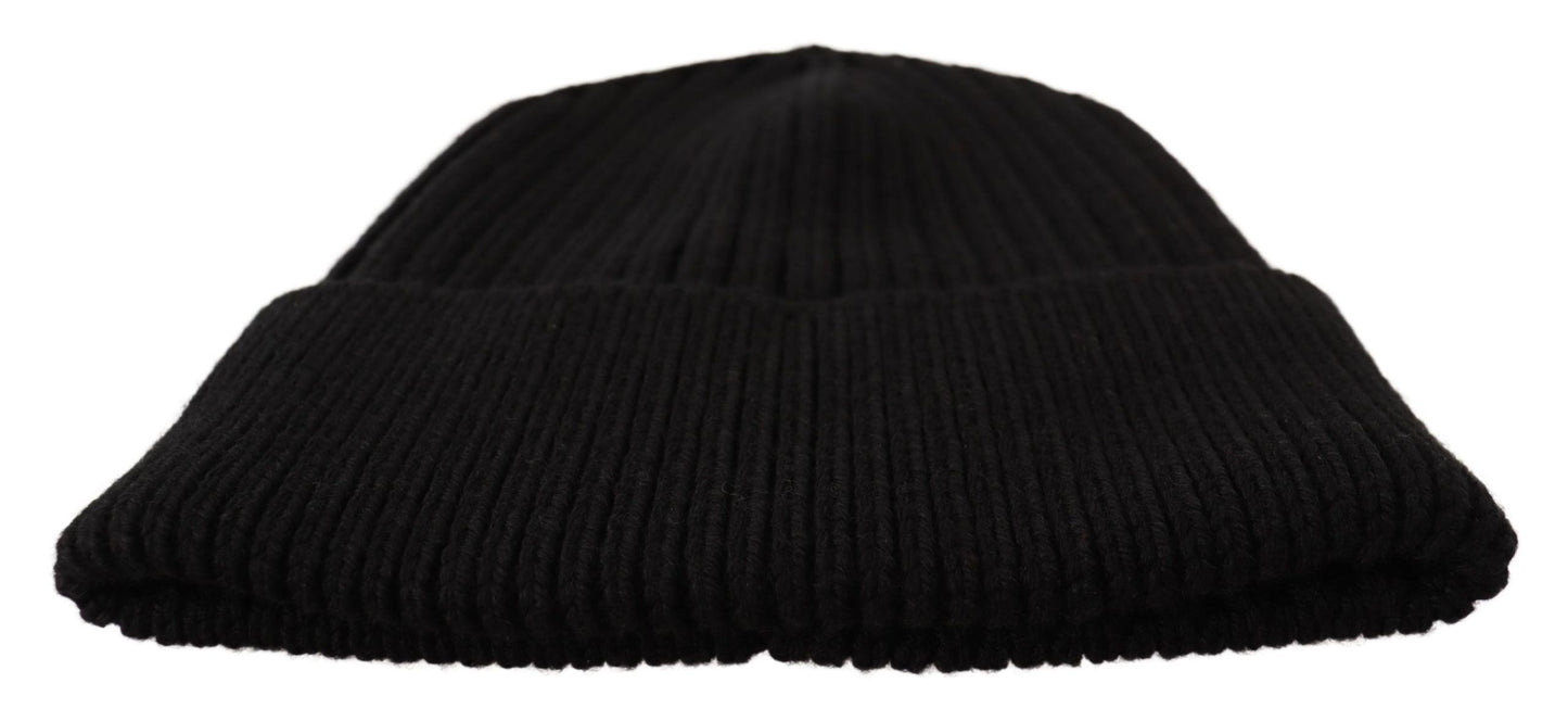 Dolce & Gabbana Gorro de lana negro de invierno para mujer