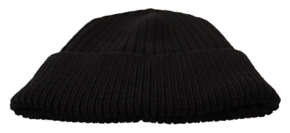 Dolce & Gabbana Gorro de lana negro de invierno para mujer