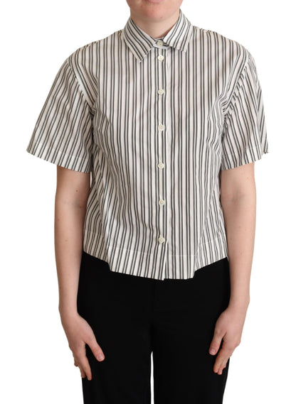 Blusa a rayas blancas y negras de Dolce & Gabbana