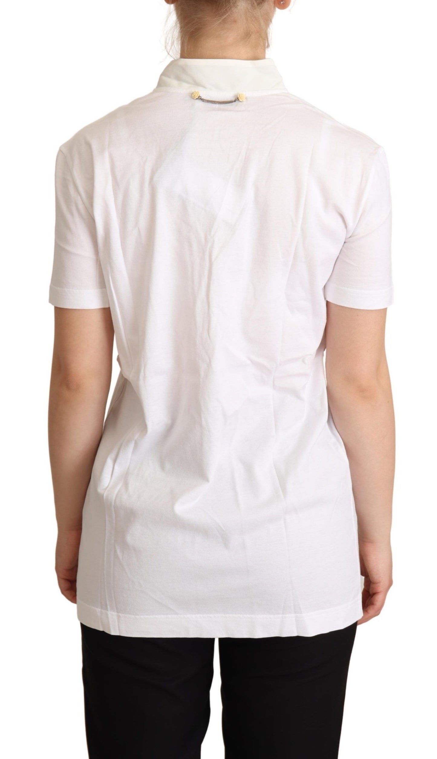 Camiseta blanca de algodón y seda con la inscripción "I'm In Love" de Dolce & Gabbana