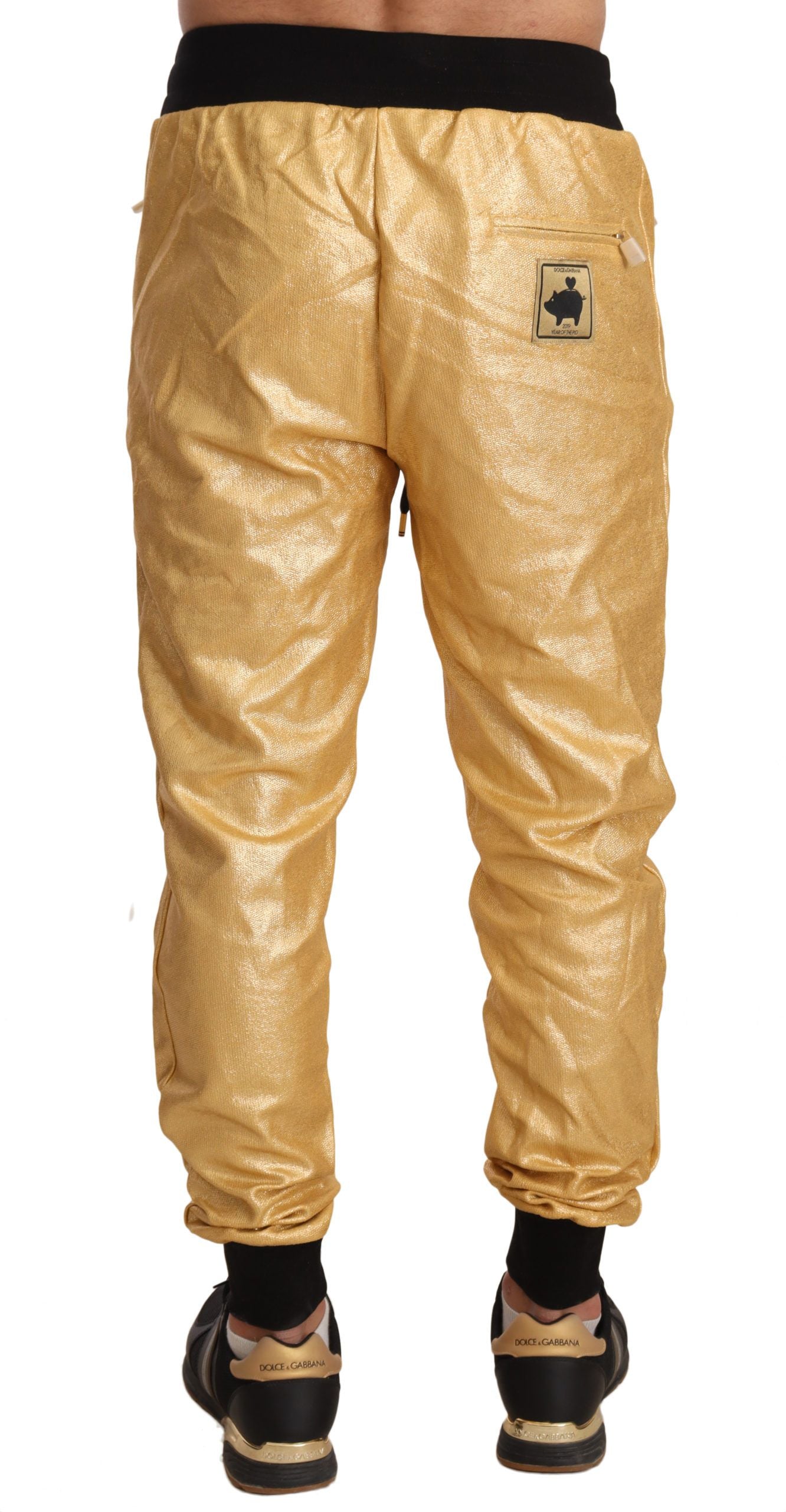Pantalones de Algodón Dolce & Gabbana Gold Pig Of The Year
