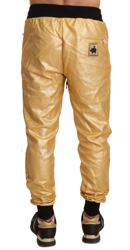 Pantalones de Algodón Dolce & Gabbana Gold Pig Of The Year