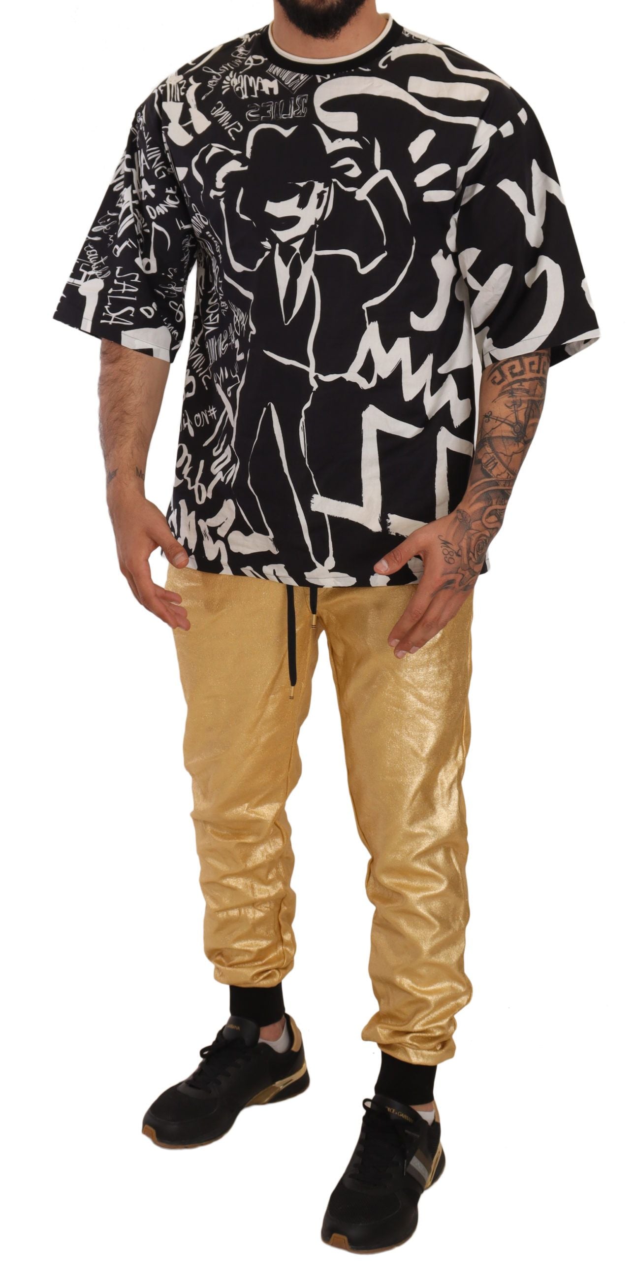 Pantalones de Algodón Dolce & Gabbana Gold Pig Of The Year