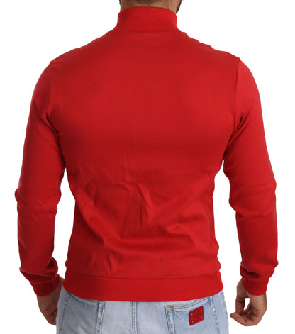 Suéter elástico con cremallera DG Motor Club rojo de Dolce & Gabbana