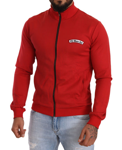 Suéter elástico con cremallera DG Motor Club rojo de Dolce & Gabbana