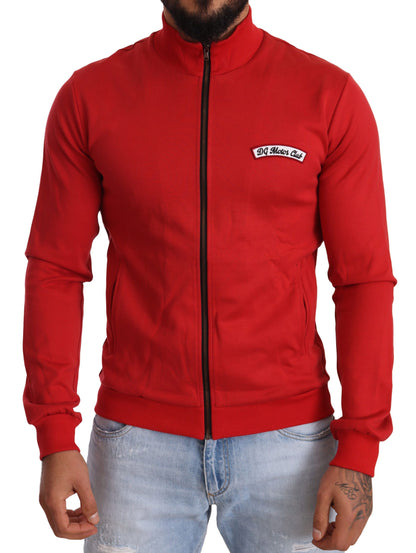 Suéter elástico con cremallera DG Motor Club rojo de Dolce & Gabbana