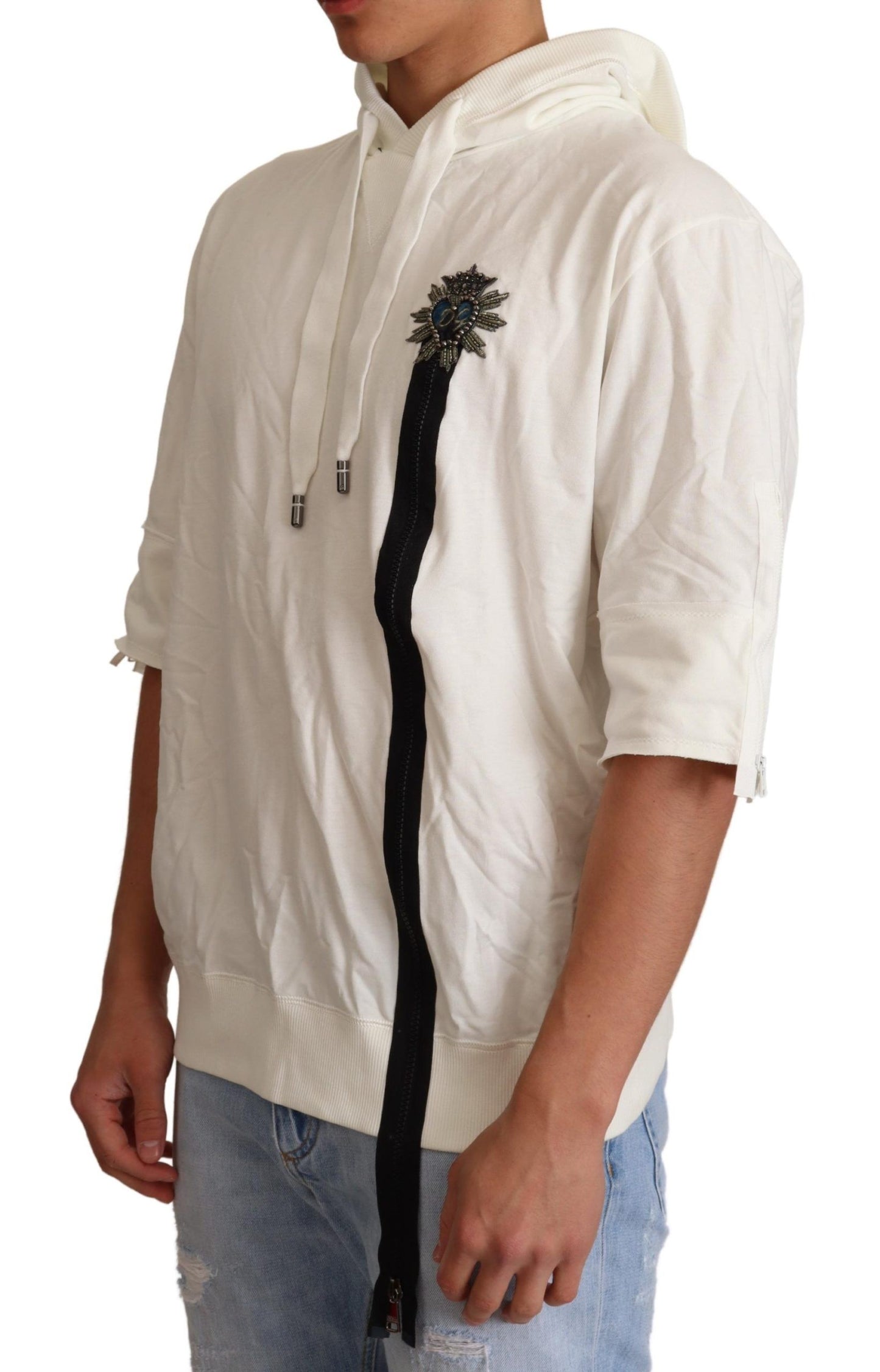 Sudadera con capucha blanca de edición limitada de Dolce & Gabbana