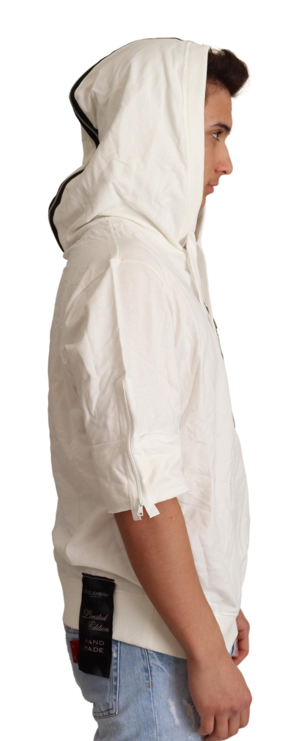 Sudadera con capucha blanca de edición limitada de Dolce & Gabbana