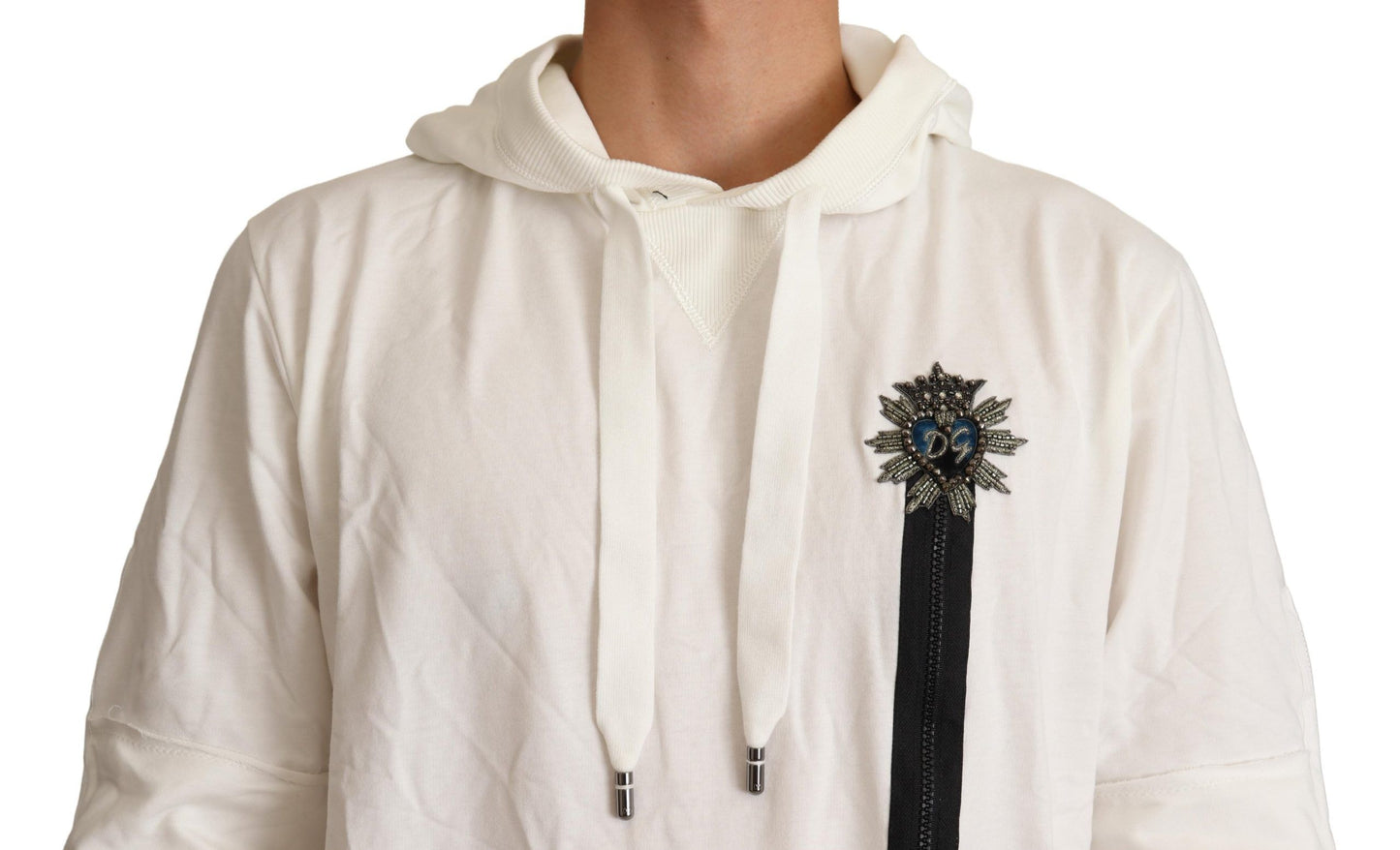 Sudadera con capucha blanca de edición limitada de Dolce & Gabbana