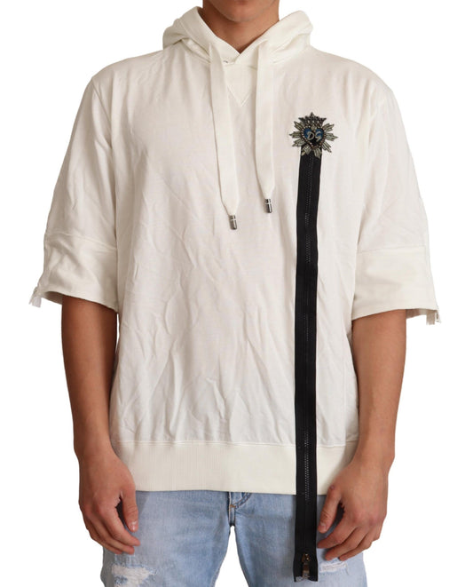 Sudadera con capucha blanca de edición limitada de Dolce & Gabbana
