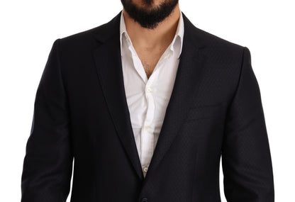 Traje de 2 Piezas MARTINI SLIM FIT con Diseño Azul de Dolce & Gabbana