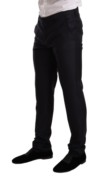 Traje de 2 Piezas MARTINI SLIM FIT con Diseño Azul de Dolce & Gabbana