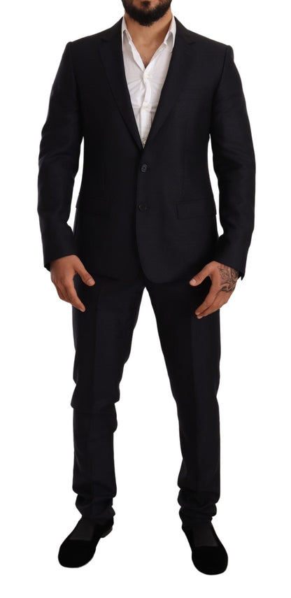 Traje de 2 Piezas MARTINI SLIM FIT con Diseño Azul de Dolce & Gabbana