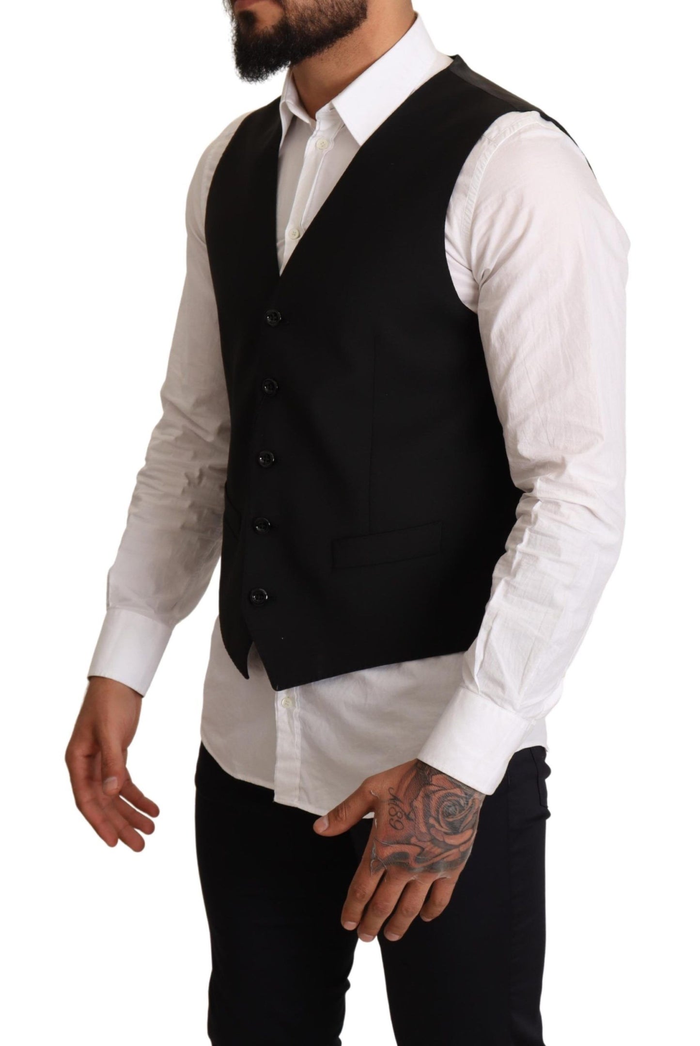 Chaleco de vestir formal negro de Dolce & Gabbana