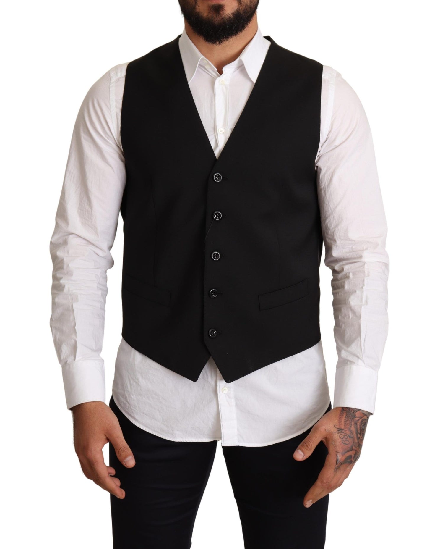 Chaleco de vestir formal negro de Dolce & Gabbana