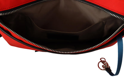 Sac bandoulière plat Givenchy Downtown en polyamide rouge