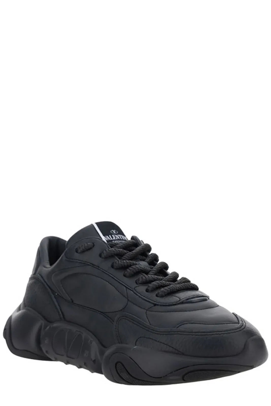 Zapatillas Valentino Garavani De Piel De Becerro Negra