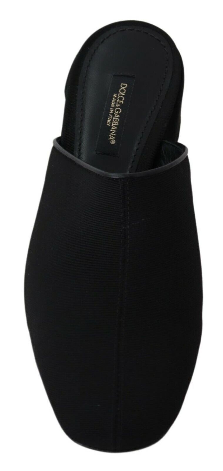 Chanclas de grogrén negras Dolce & Gabbana para mujer