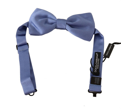 Corbata de moño ajustable Dolce & Gabbana morada 100 % seda