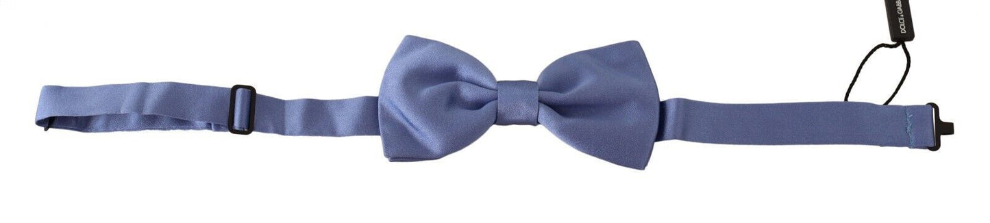 Corbata de moño ajustable Dolce & Gabbana morada 100 % seda