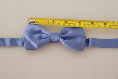 Corbata de moño ajustable Dolce & Gabbana morada 100 % seda