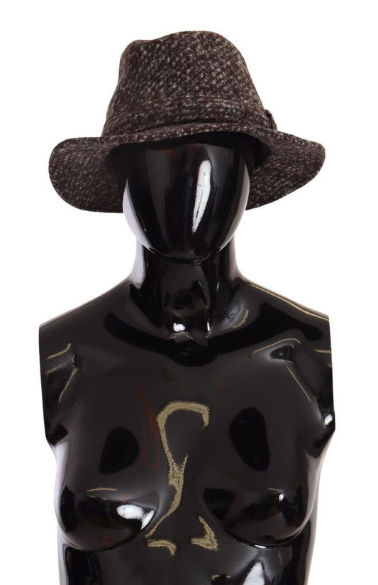 Gorra de tweed texturizado mezcla gris melange Dolce & Gabbana
