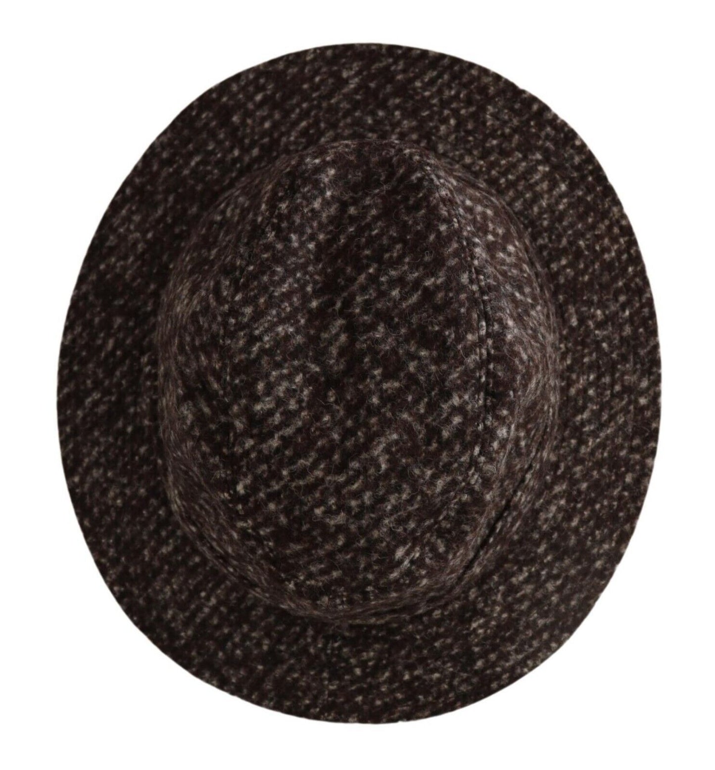 Gorra de tweed texturizado mezcla gris melange Dolce & Gabbana