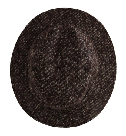 Gorra de tweed texturizado mezcla gris melange Dolce & Gabbana