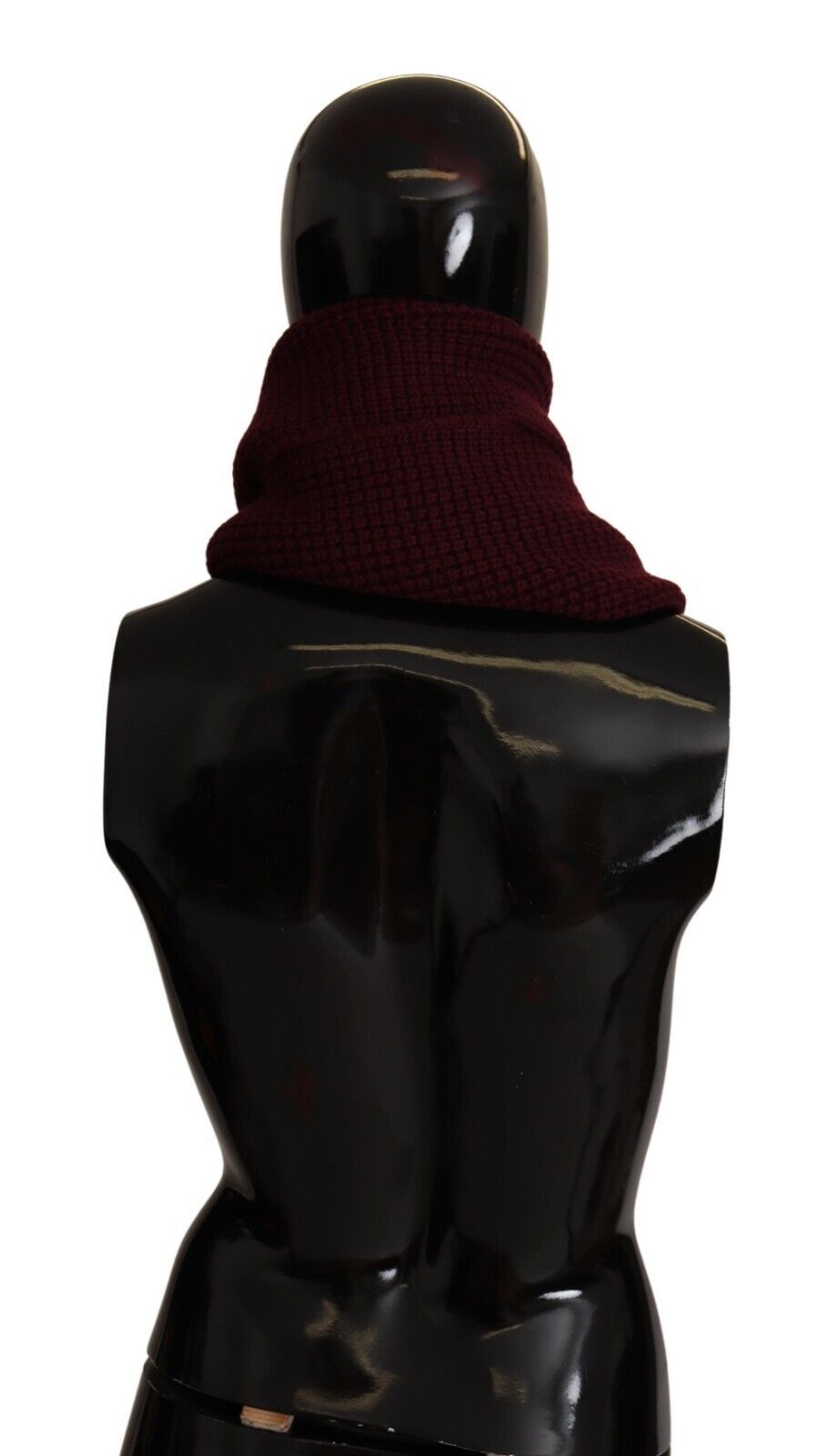 Dolce & Gabbana Chal tipo pañuelo con logo de cachemira rojo oscuro
