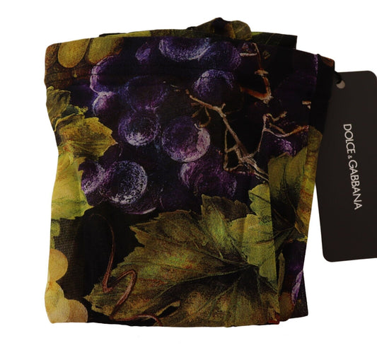 Medias tupidas de Dolce & Gabbana con estampado de uvas negras