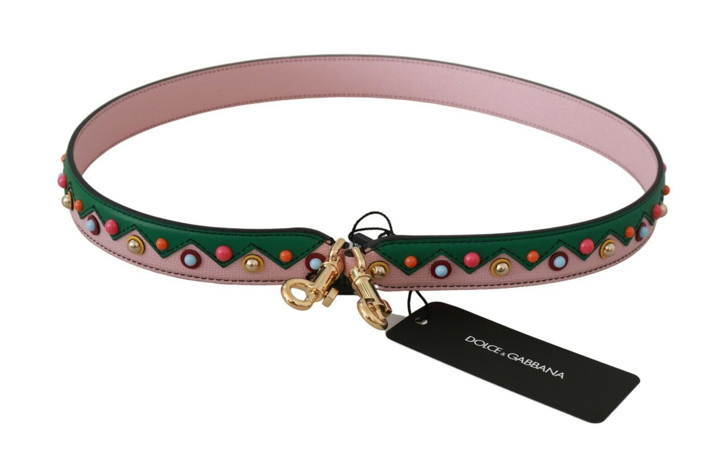 Accesorio para Bolso de Hombro de Cuero Rosa Dolce & Gabbana