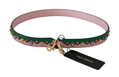 Accesorio para Bolso de Hombro de Cuero Rosa Dolce & Gabbana