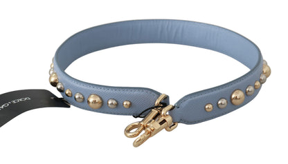 Correa de hombro de piel azul de Dolce & Gabbana para bolso/accesorio