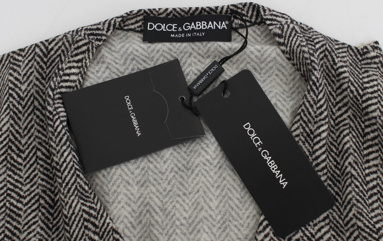 Cárdigan de lana Dolce & Gabbana blanco y negro