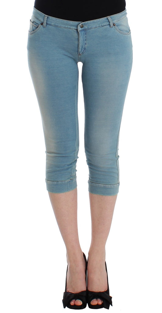 Ermanno Scervino Pantalones Capri Cortos Vaqueros Azules