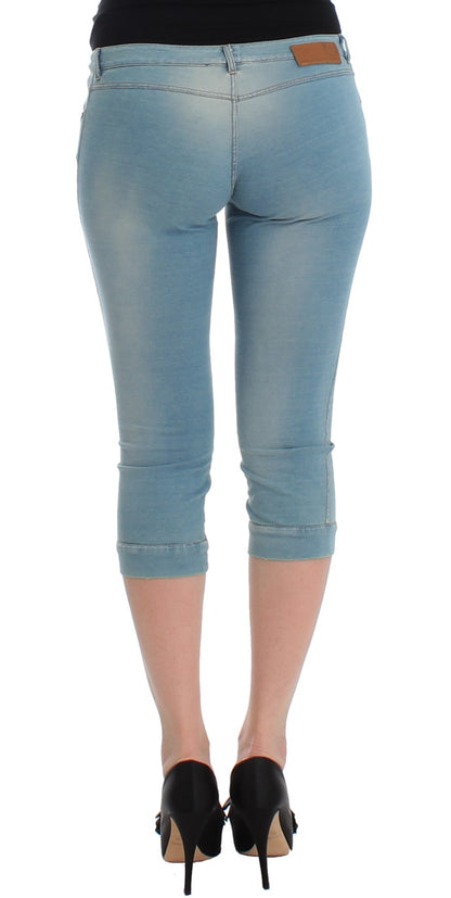 Ermanno Scervino Pantalones Capri Cortos Vaqueros Azules