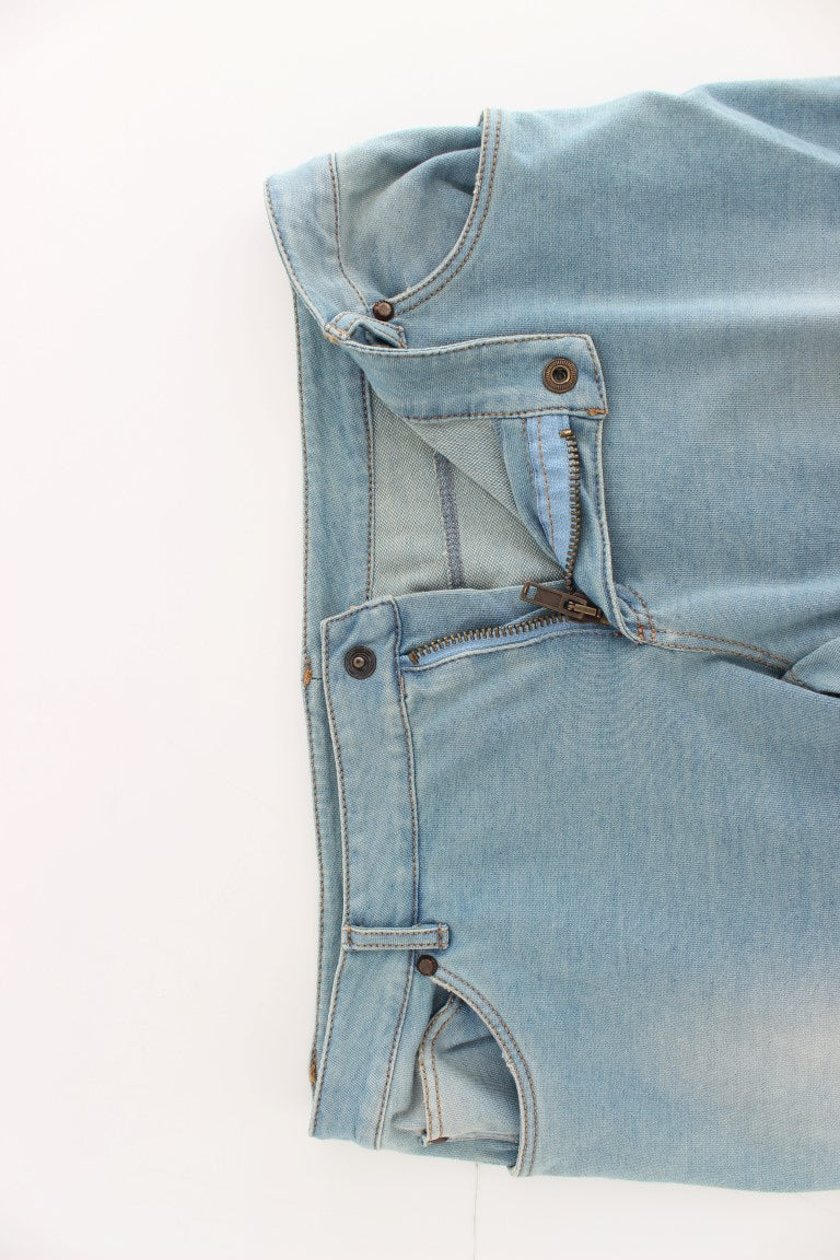 Ermanno Scervino Pantalones Capri Cortos Vaqueros Azules