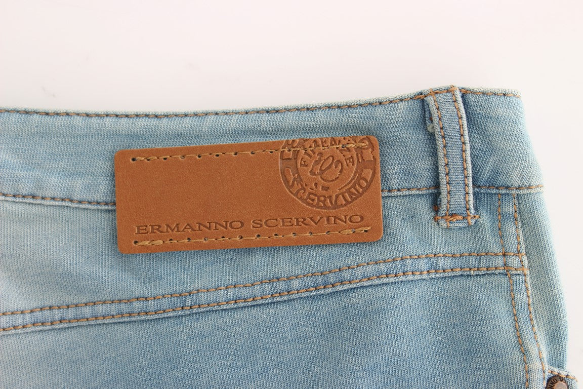 Ermanno Scervino Pantalones Capri Cortos Vaqueros Azules