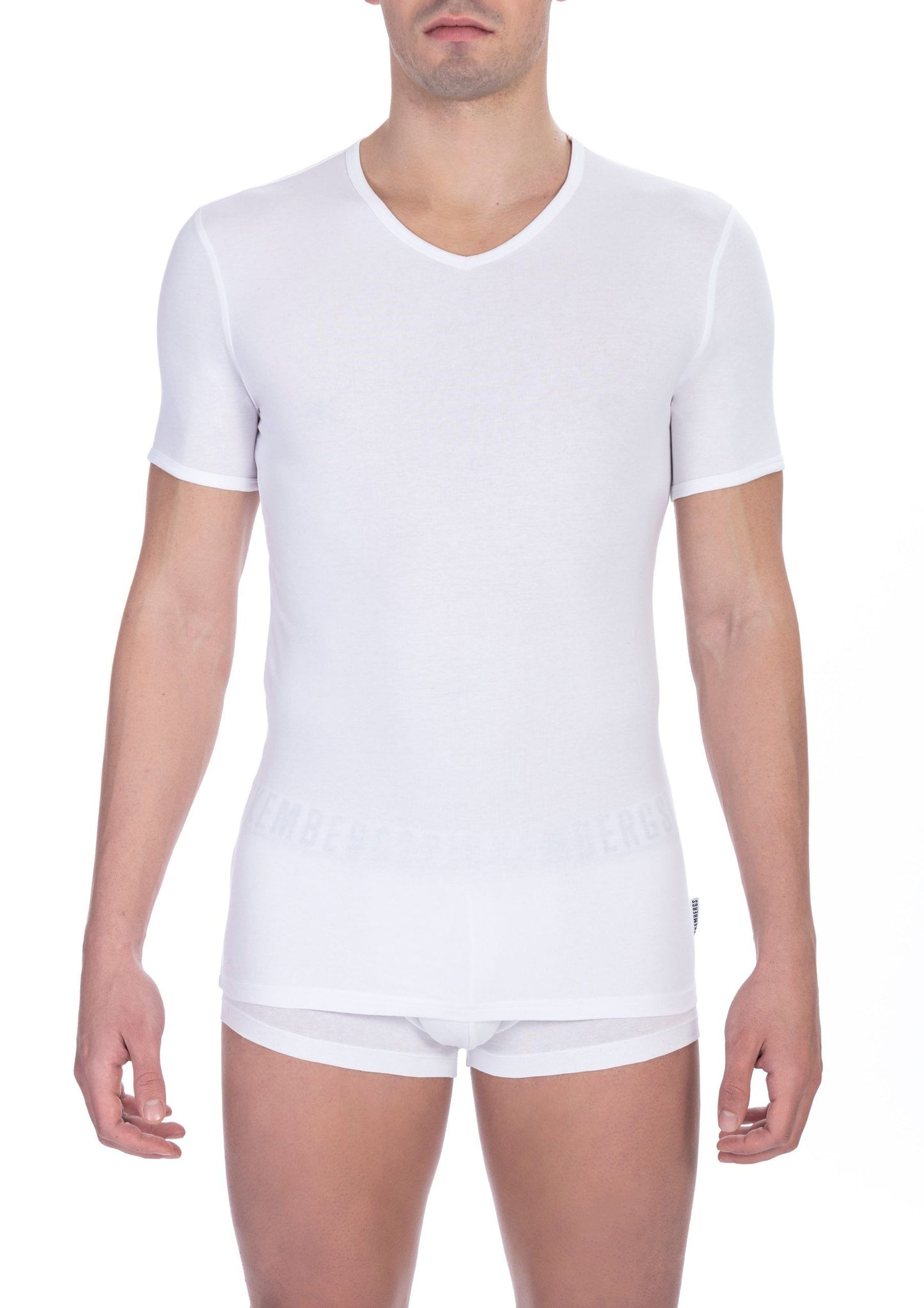 Camiseta Blanca de Algodón Bikkembergs para Hombre