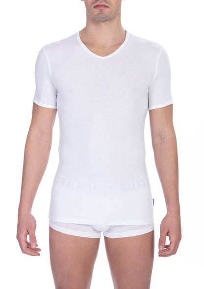 Camiseta Blanca de Algodón Bikkembergs para Hombre
