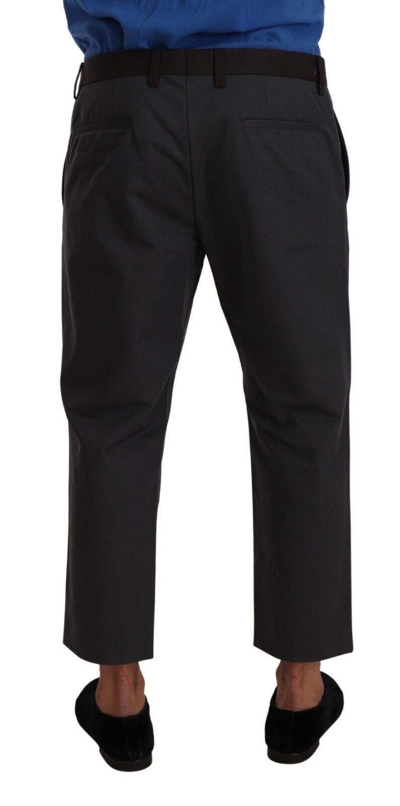 Pantalones capri a rayas grises y burdeos de Dolce & Gabbana