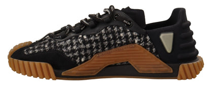 Zapatillas Dolce & Gabbana NS1 con cordones de tela negra y blanca