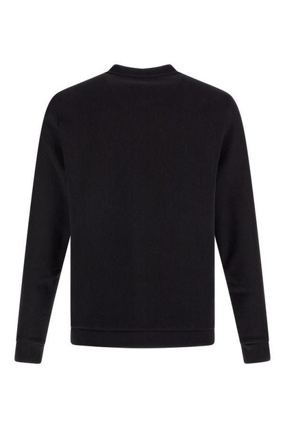 Sudadera Hugo Boss de algodón negro con detalles del logo