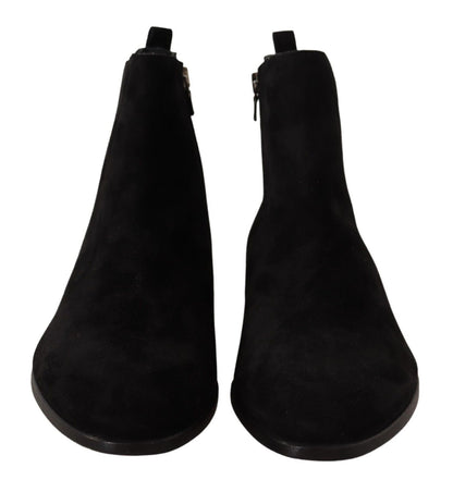 Botines Chelsea de Ante y Piel Negros para Hombre Dolce & Gabbana