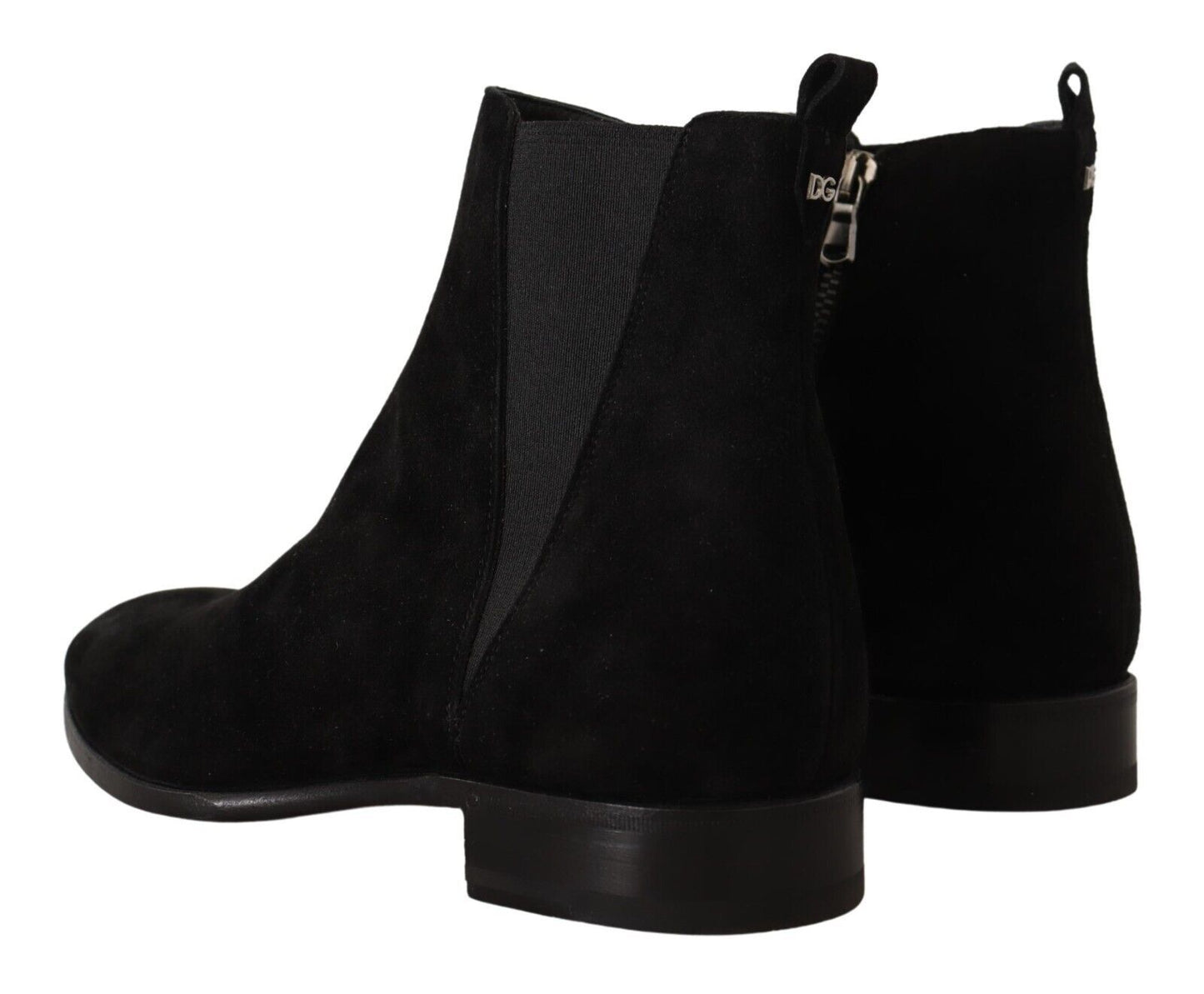 Botines Chelsea de Ante y Piel Negros para Hombre Dolce & Gabbana