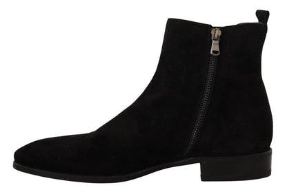 Botines Chelsea de Ante y Piel Negros para Hombre Dolce & Gabbana
