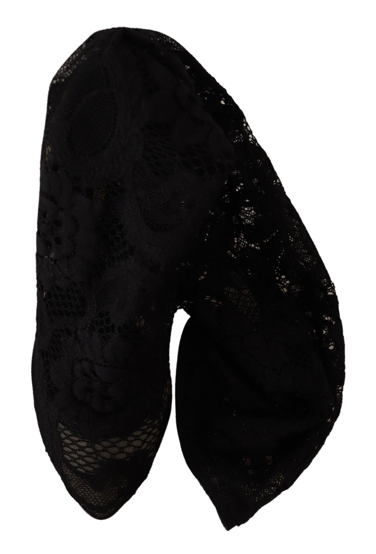 Dolce & Gabbana Botines de Encaje Taormina Elásticos Negros