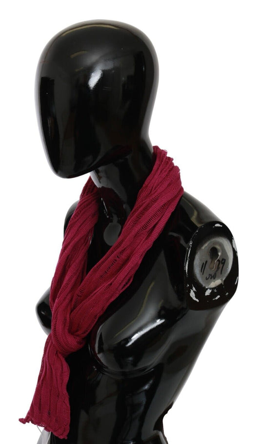 John Galliano Burdeos Cuello Envolvente Chal Foulard Pañuelo